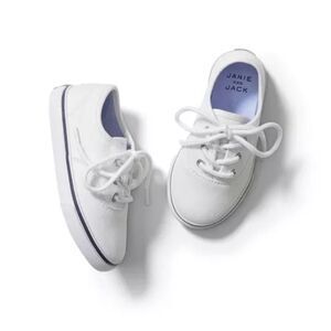 Janie & Jacket Twill Sneaker White Size 12